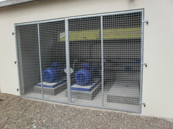 Portes de sécurité local de station d’irrigation 